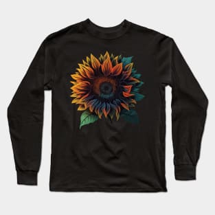 Cute Vacations Floral Summer Holidays Sunflower Long Sleeve T-Shirt